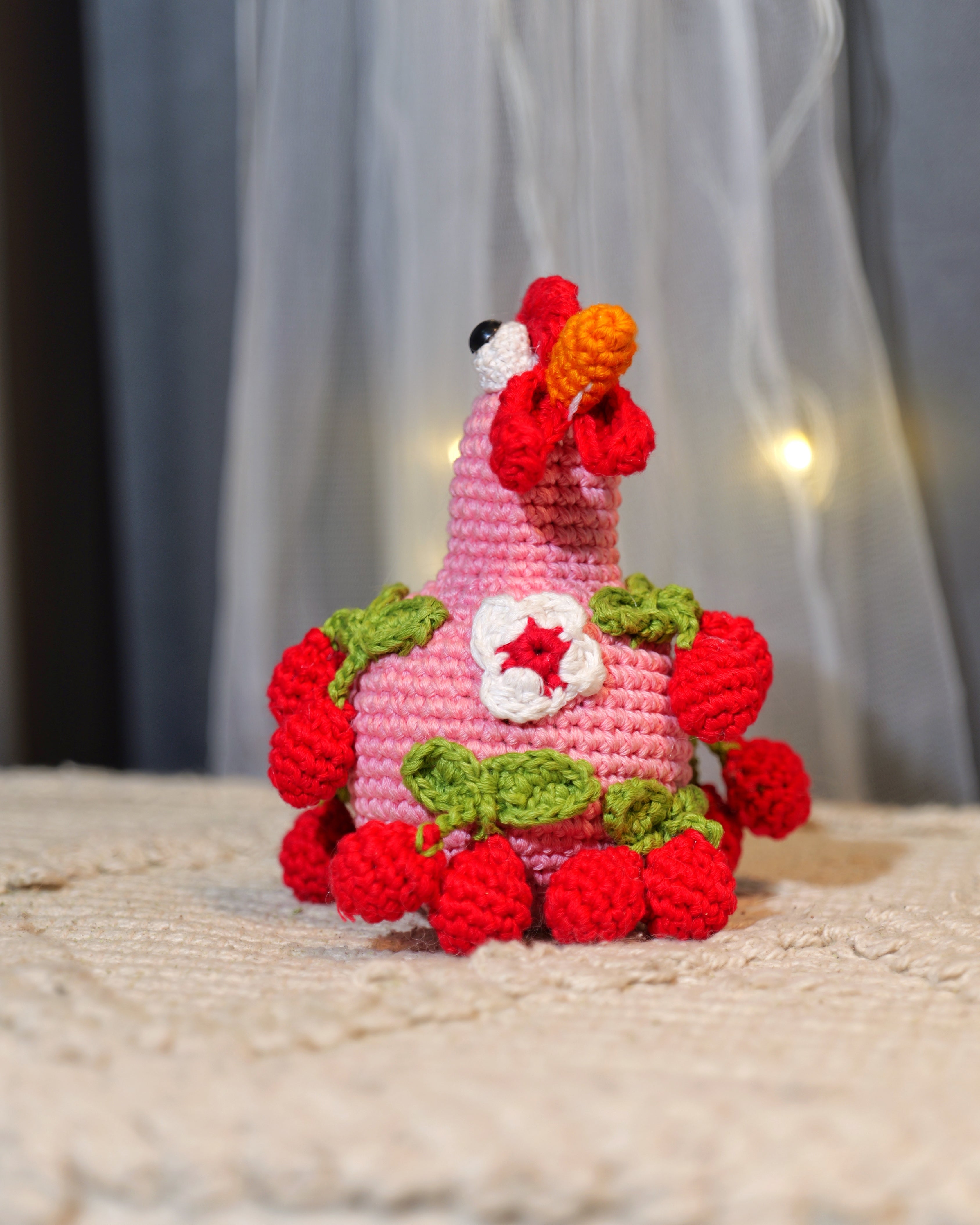 Crochet Hen Toy Ball – Bouncy, Pet-Friendly