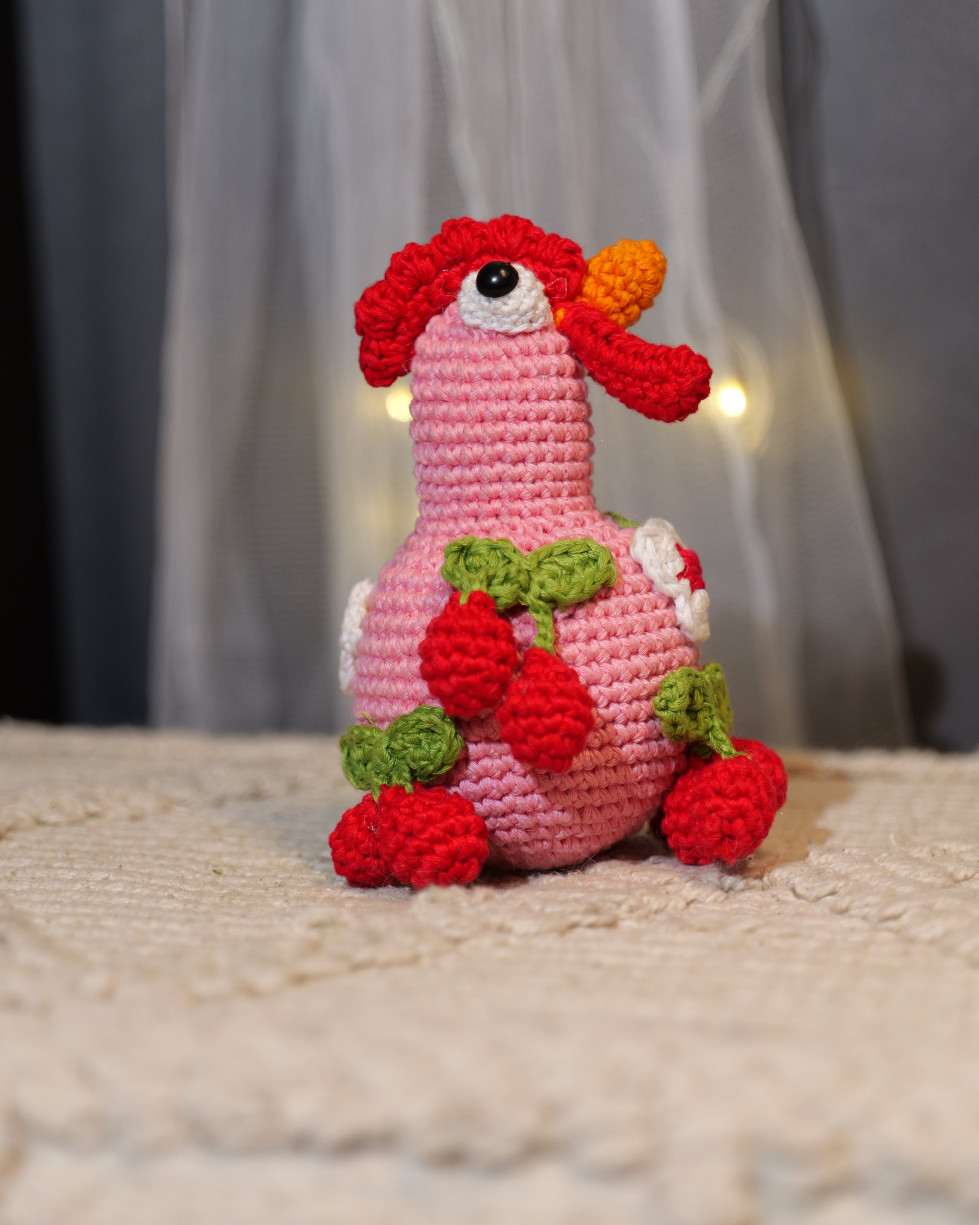 Crochet Hen Toy Ball – Bouncy, Pet-Friendly