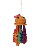 Crochet Jellyfish Toy – Soft Cat Toy & Hanging Car Charm