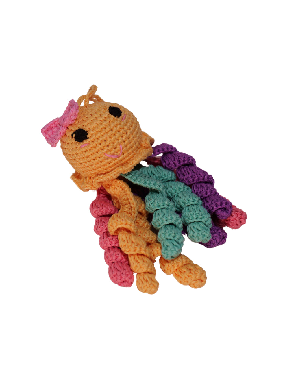 Crochet Jellyfish Toy – Soft Cat Toy & Hanging Car Charm