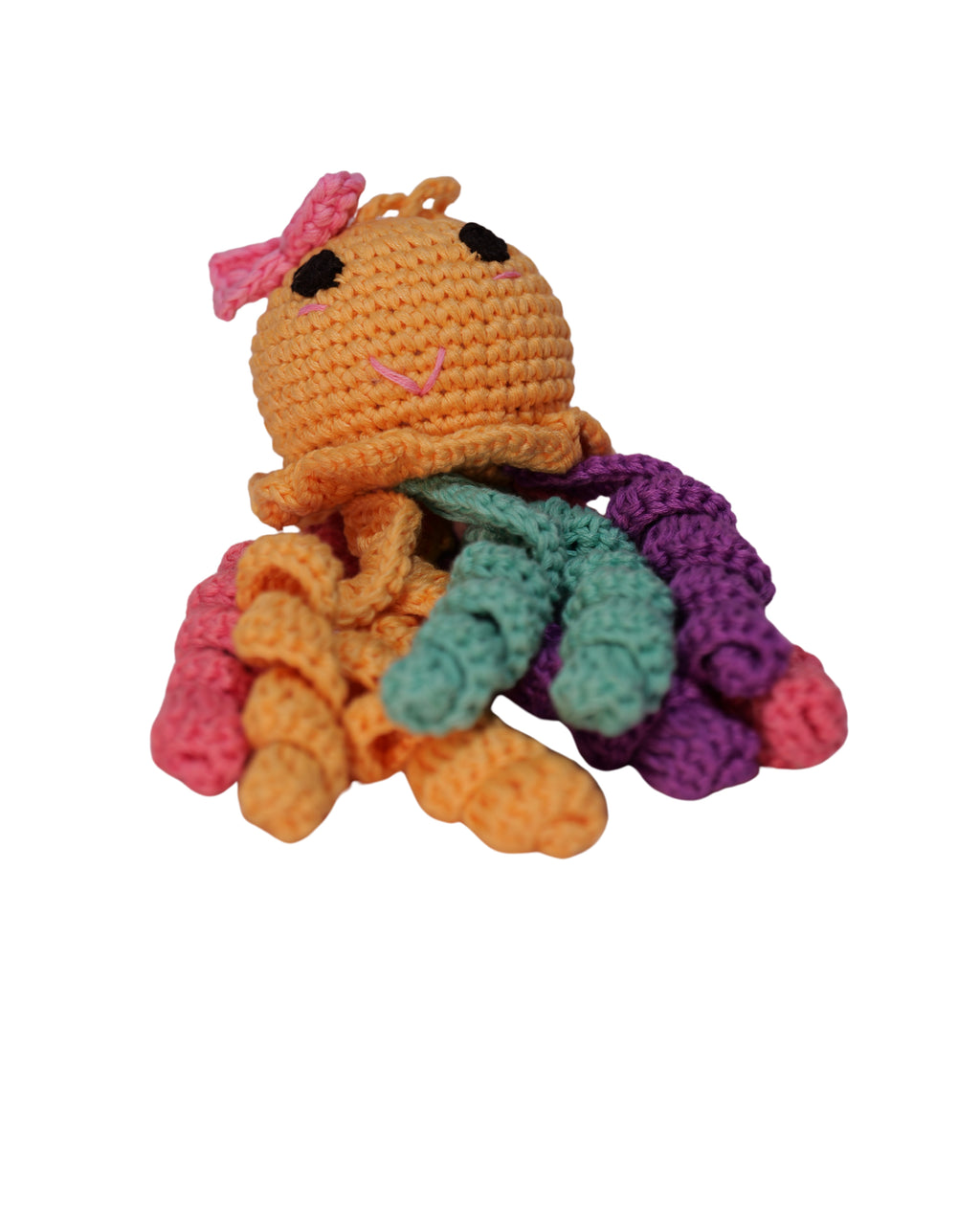 Crochet Jellyfish Toy – Soft Cat Toy & Hanging Car Charm