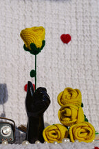 Neon yellow rose