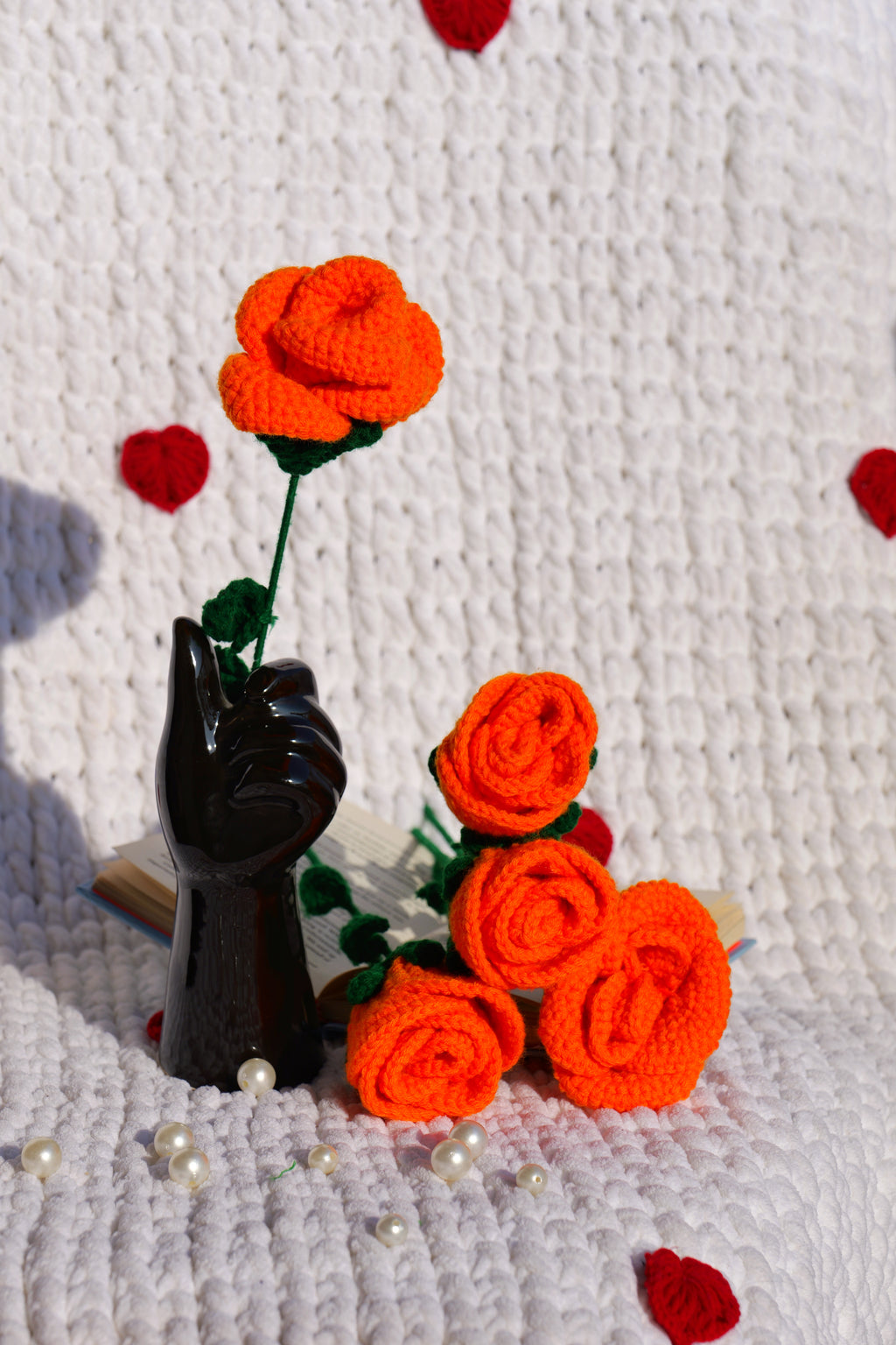 Orange rose - A flame of warmth