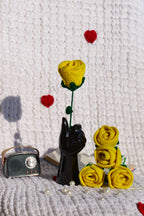 Neon yellow rose