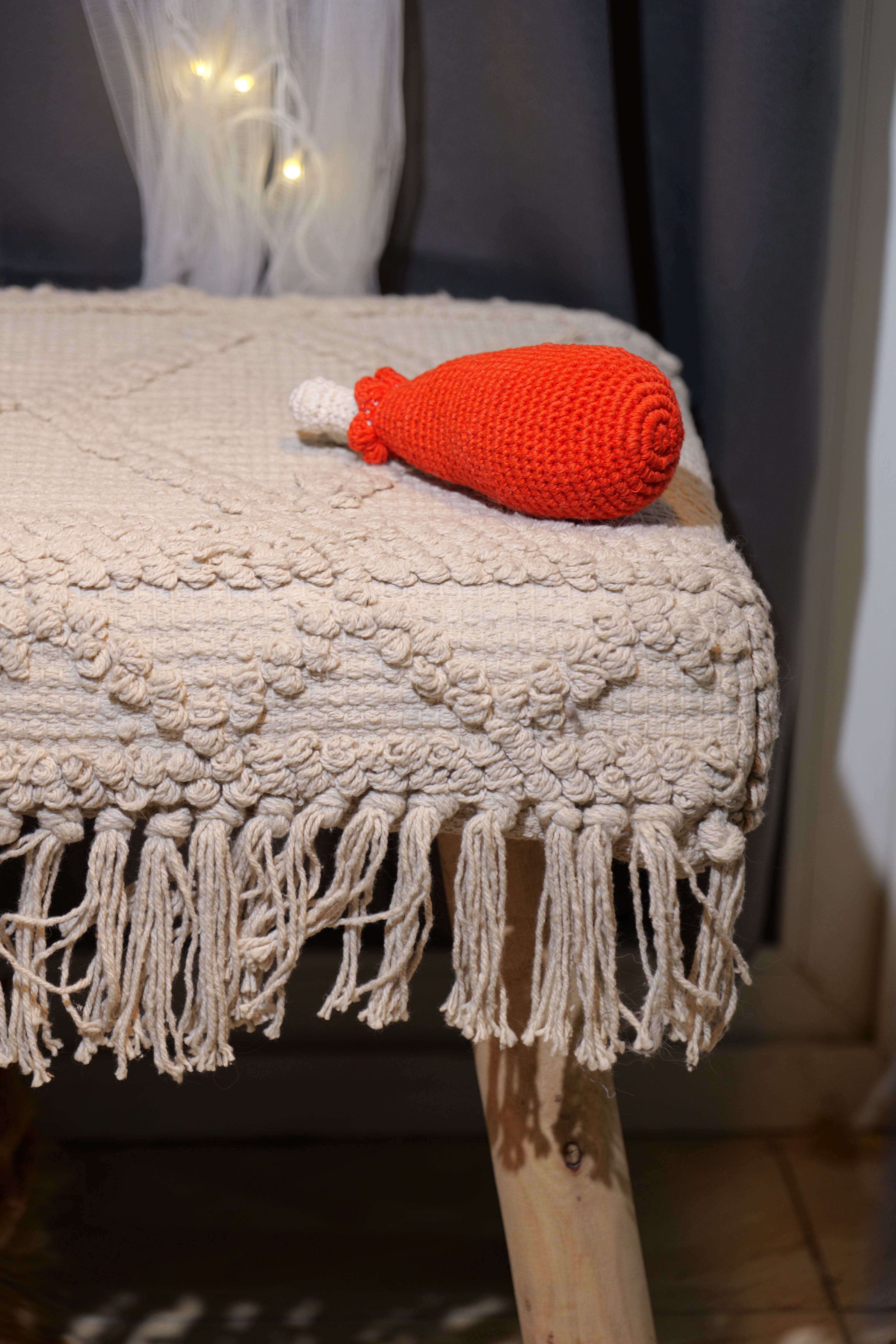Crochet Chicken Leg Toy