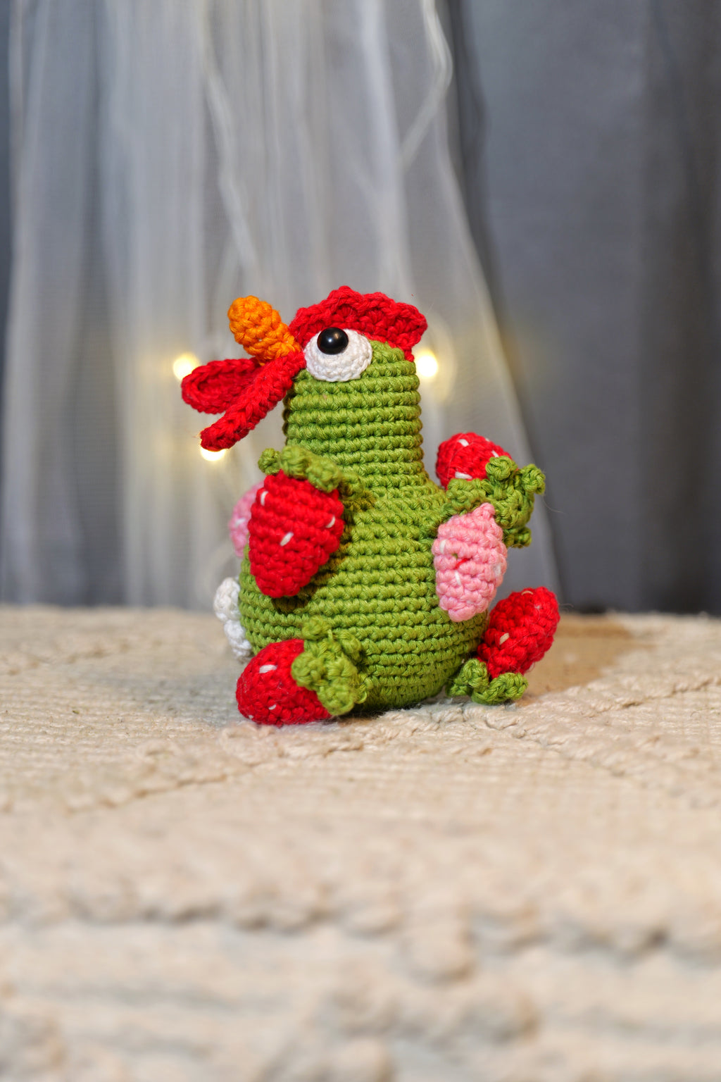 Crochet Hen Toy Ball – Bouncy, Pet-Friendly