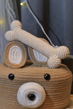 Crochet Bone Toy – Handmade Plush Bone for Pets