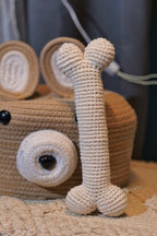 Crochet Bone Toy – Handmade Plush Bone for Pets