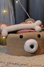 Crochet Bone Toy – Handmade Plush Bone for Pets