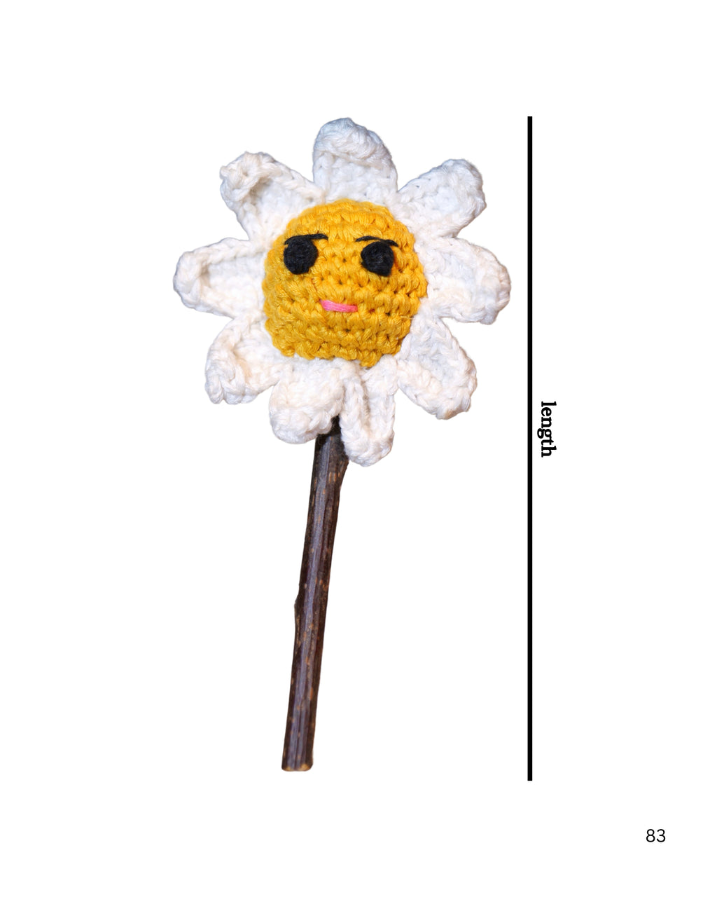 Catnip Flower Toy – Crochet Daisy for Cats