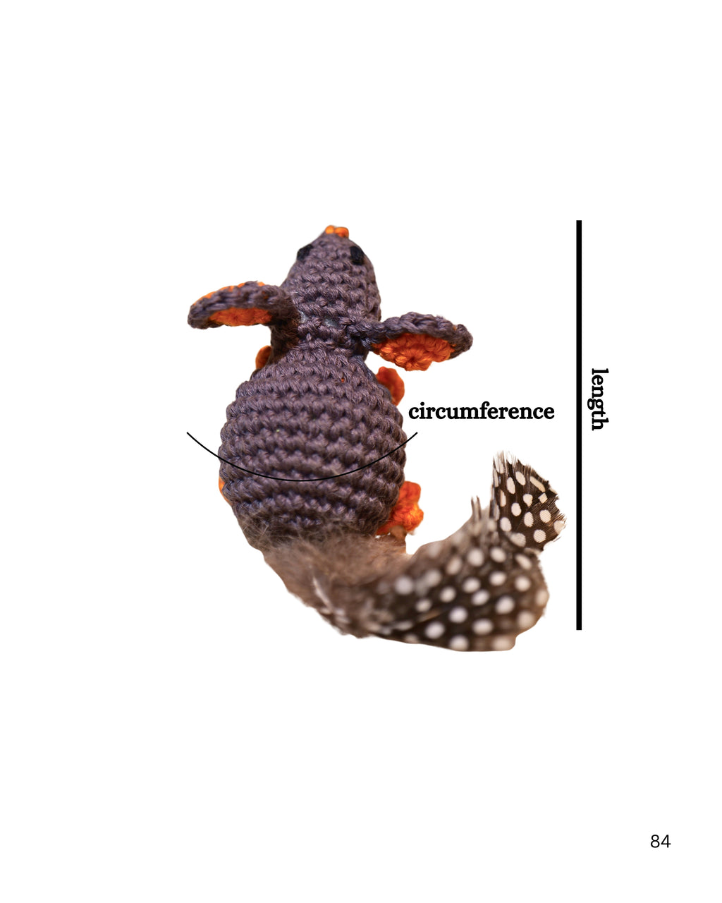 Catnip Mouse Toy – Handmade Crochet Mouse with Fur Tail