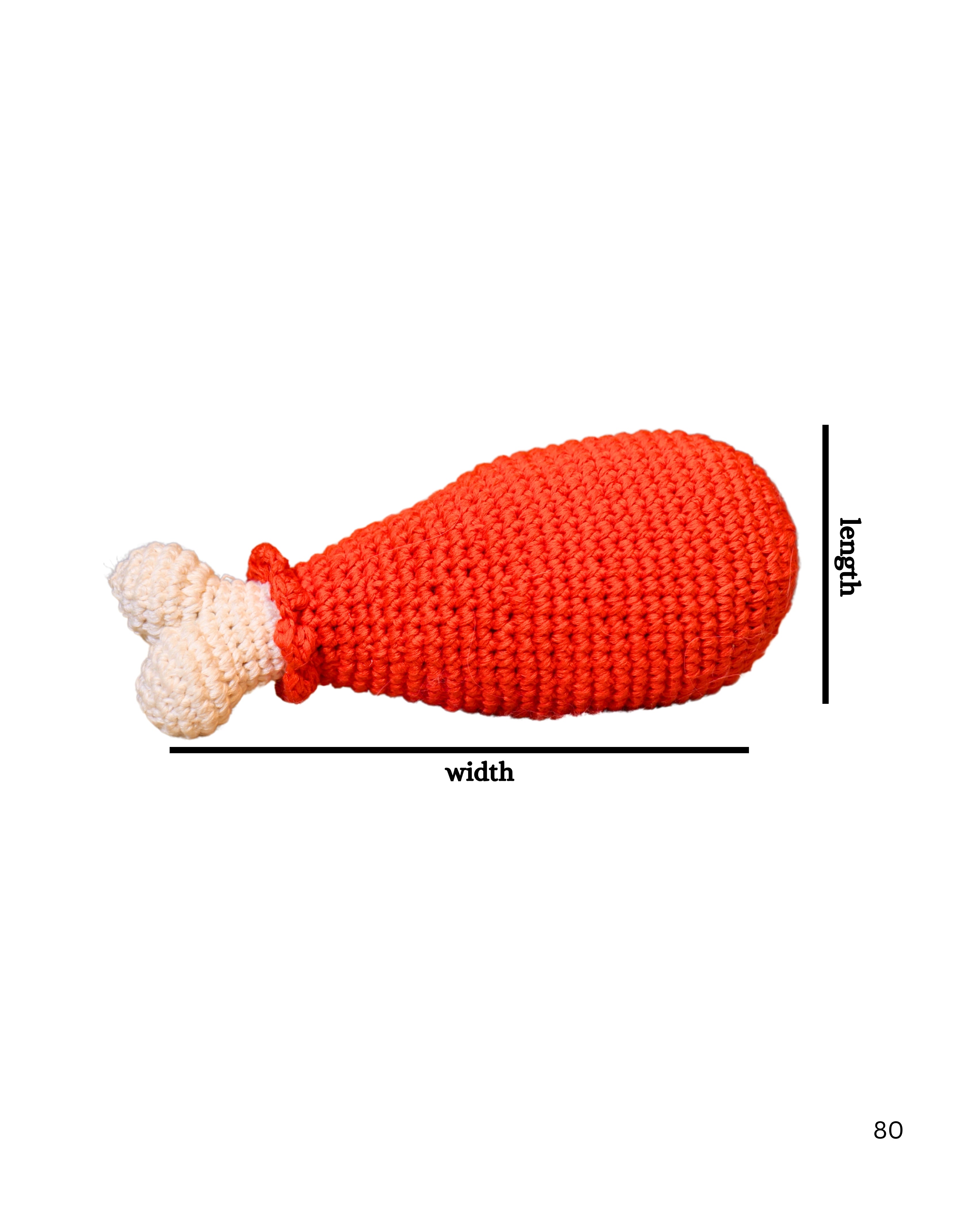 Crochet Chicken Leg Toy