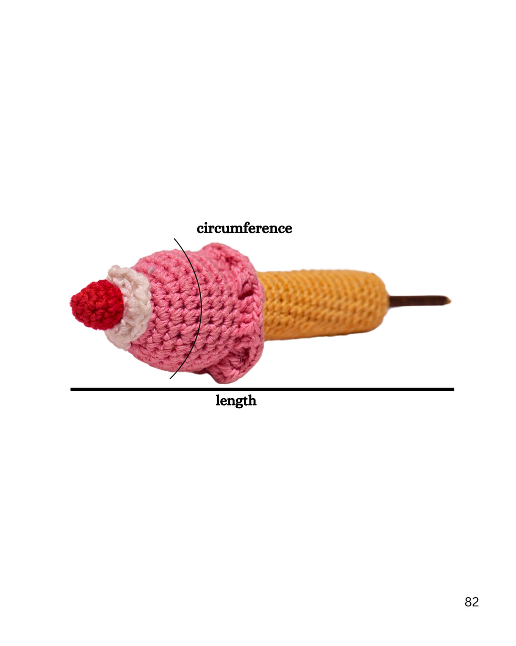 Catnip Ice Cream Toy – Crochet Ice cream Cone
